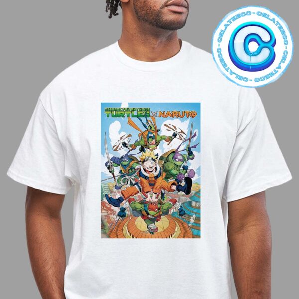 A Teenage Mutant Nijia Turtles x Naruto Comic Will Release In October Unisex T-Shirt