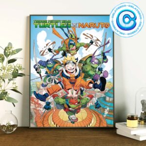 A Teenage Mutant Nijia Turtles x Naruto Comic Will Release In October Wall Decor Poster Canvas