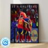 Congrats Spain Wins Euro 2024 The Fist Country In History To Win The Euros Four Times Wall Decor Poster Canvas