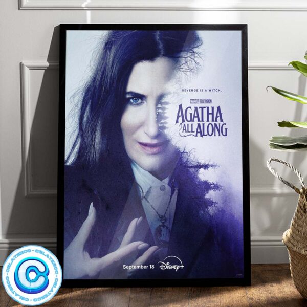 Agatha All Along Official First Poster Only Theaters September 18 Wall Decor Poster Canvas