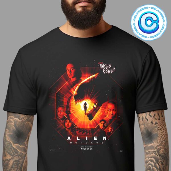 Alien Romulus New Poster Releasing In Theaters On August 16th 2024 Unisex T-Shirt