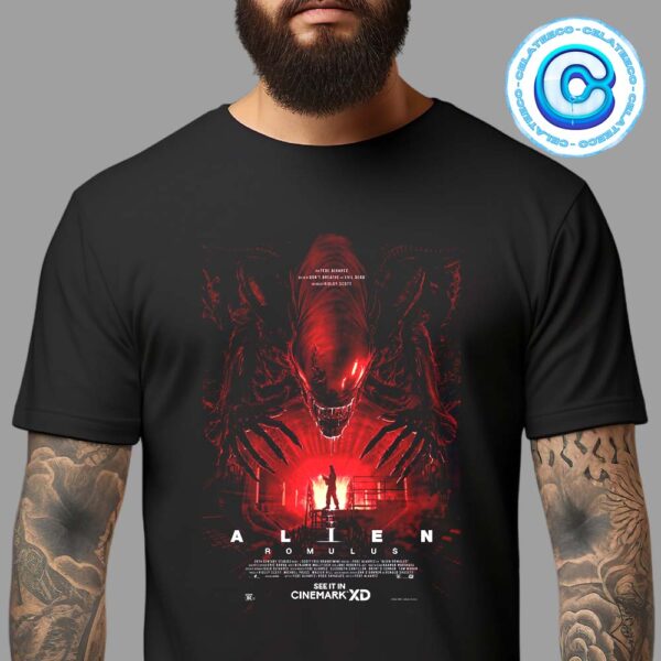 Alien Romulus Poster Releasing In Theaters On August 16th 2024 Unisex T-Shirt