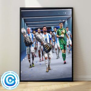 Argentina Football Team Back To Back Copa America Winner 2024 Wall Decor Poster Canvas