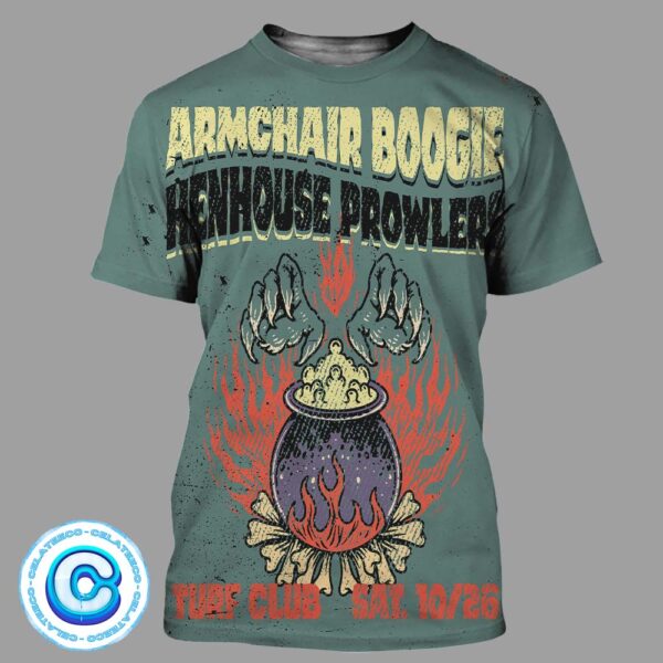 Armchair Boogie With Henhouse Prowlers Coming Back To St Paul MN On October 26th 2024 At Turf Club All Over Print Shirt