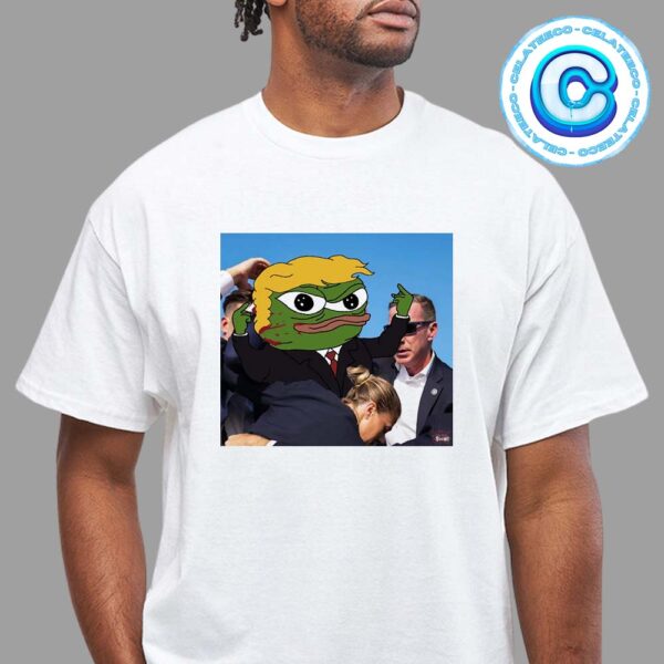 Attempted Assassination Of Donald Trump Pepe The Frog Cover Unisex T-Shirt