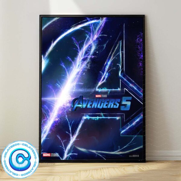 Avengers 5 Official Logo New Poster From Marvel Studios Comming Soon Wall Decor Poster Canvas