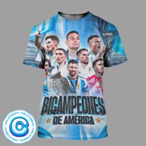 Bicampeones Porque La Selección Argentina Ganó Su Segunda Copa América Consecutiva All Over Print Shirt