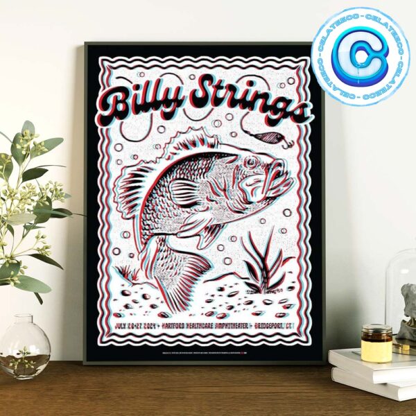 Billy Strings Concert Music Live Show On July 26th And 27th 2024 At Hartford Healthcare Amphitheater In Bridgeport CT Wall Decor Poster Canvas