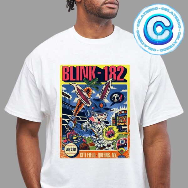 Blink 182 Concert Live Show With Special Guest Pierce The Veil At Citi Field In Queens NY On July 21st 2024 Unisex T-Shirt