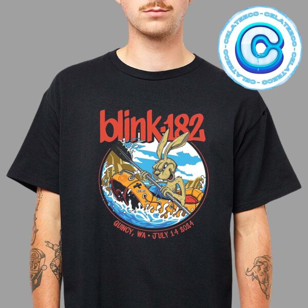 Blink 182 Concert Show Music Live At Quincy WA On July 14th 2024 Unisex T-Shirt