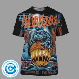 Blink 182 One More Time Tour At Raleigh NC In PNC Arena On July 30th 2024 All Over Print Shirt