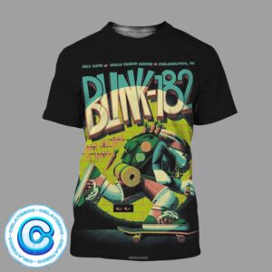 Blink 182 One More Time World Tour Concert Live Show Music On July 26th 2024 At Wells Fargo Center In Philadelphia PA All Over Print Shirt