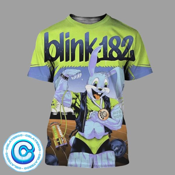 Blink 182 Show Concert Save Mart Center Fresno CA July 8 2024 All Over Print Shirt