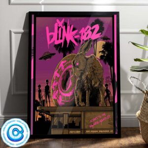 Blink 182 Show What’s My Age Again At Sofi Stadium On July 6 2024 Wall Decor Poster Canvas