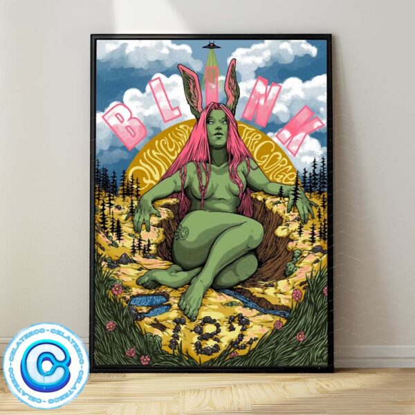 Blink 182 Tour Concert Show Music Live At Quincy WA In The Gorge On July 14th 2024 Wall Decor Poster Canvas