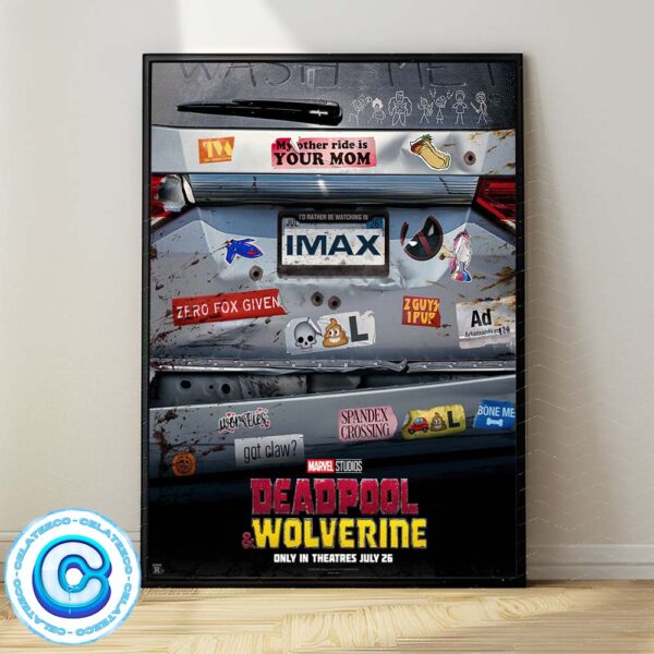 Brand New IMAX Poster For Deadpool And Wolverine 2024 Wall Decor Poster Canvas