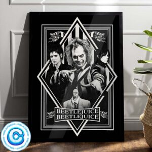 Brand New Poster For Tim Burtons Beetlejuice Beetlejuice Wall Decor Poster Canvas