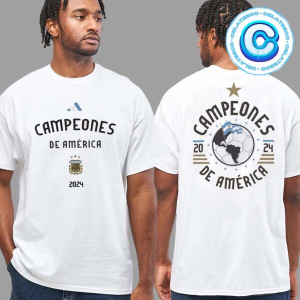 Campeones De America 2024 Argentina Cphampions 2024 Two Sides Unixes T-Shirt