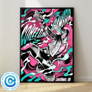 Coheed And Cambria Concert Live Show On July 30th 2024 At Cincinnati OH Wall Decor Poster Canvas