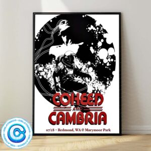 Coheed And Cambria Show Music At Marymoor Park in Redmond WA On July 18th 2024 Wall Decor Poster Canvas