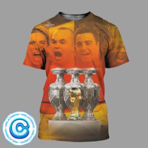 Congrats Spain Wins Euro 2024 The Fist Country In History To Win The Euros Four Times All Over Print Shirt