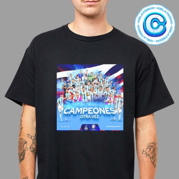 Congrats To Argentina Football Team Wins The Copa America Championship 2024 Unisex T-Shirt