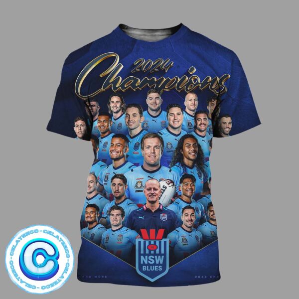 Congrats To NSW Blues 2024 Champions Made For More At State Of Origin 2024 All Over Print Shirt