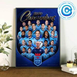 Congrats To NSW Blues 2024 Champions Made For More At State Of Origin 2024 Wall Decor Poster Canvas