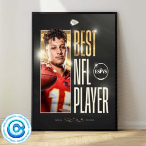 Congrats To Patrick Mahomes From Kansas City Chiefs Is The Best NFL Player Wall Decor Poster Canvas