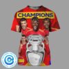 ‪Congrats Spanish Football Are Uefa Euro 2024 Champions All Over Print Shirt