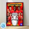 ‪Congrats Spanish Football Are Uefa Euro 2024 Champions Wall Decor Poster Canvas