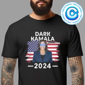 Dark Kamala 2024 USA Flag VP Kamala Harris For President Dark Brandon Style Unisex T-Shirt