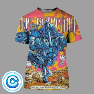 Dave Matthews Band Concert Live Show On July 17th 2024 At Bank Of New Hampshire Pavilion In Gilford NH All Over Print Shirt