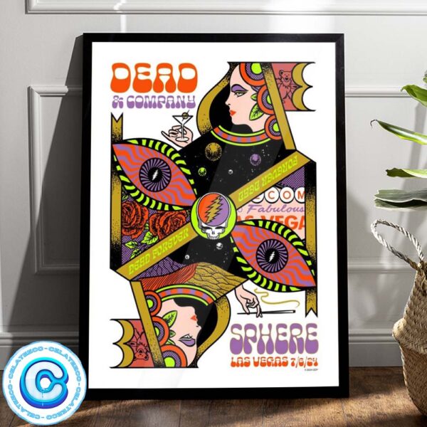 Dead And Company Concert For The Show At Sphere Las Vegas on July 6 2024 Wall Decor Poster Canvas