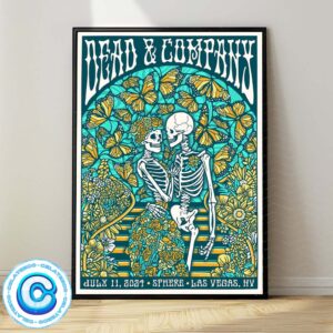 Dead And Company Dead Forever Tour Concert For Show  At Sphere Las Vegas NY On July 11th 2024 Wall Decor Poster Canvas