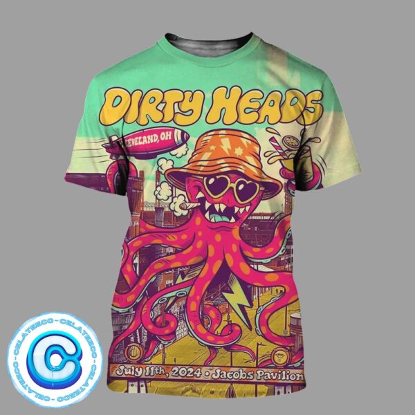 Dirty Heads Live Show On July 11th 2024 At Jacobs Pavilion In Cleveland OH All Over Print Shirt