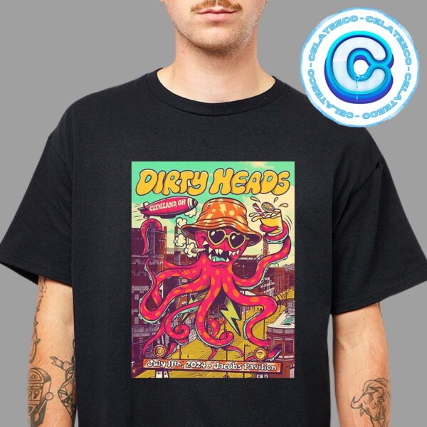 Dirty Heads Live Show On July 11th 2024 At Jacobs Pavilion In Cleveland OH Unisex T-Shirt