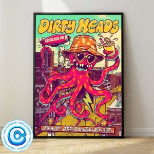 Dirty Heads Live Show On July 11th 2024 At Jacobs Pavilion In Cleveland OH Wall Decor Poster Canvas