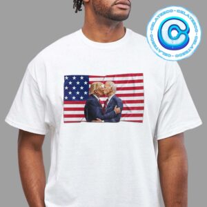 Donald Trump x Joe Biden America Flag For President Of USA 2024 Unisx T-Shirt