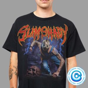 Eminem Slim Shady Coffin With Jason Voorhees Skull All Over Print Shirt