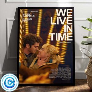 First Poster For We Live In Time A New Romance Starring Andrew Garfield And Florence Pugh Wall Decor Poster Canvas