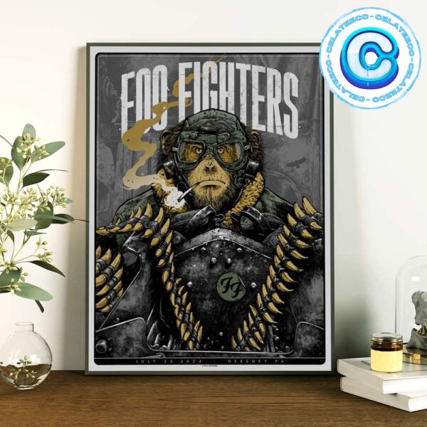 Foo Fighters Concert For Live Show Music At Hershey PA On July 23th 2024 Wall Decor Poster Canvas