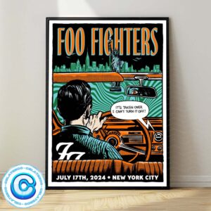 Foo Fighters Concert Music Live Show At New York City On July 17th 2024 It’s Taken Over I Can’t Turn It Off Wall Decor Poster Canvas