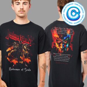 Judas Priest 10th Anniversary Redeemer Of Souls Album Cover Artwork And Tracklist Two Sides Unisex T-Shirt