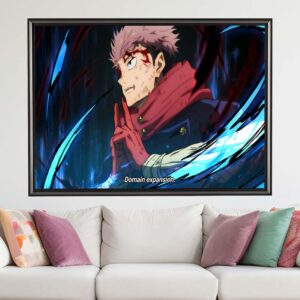 Jujutsu Kaisen 264 Itadori Uses Domain Expansion Anime Style Wall Decor Poster Canvas