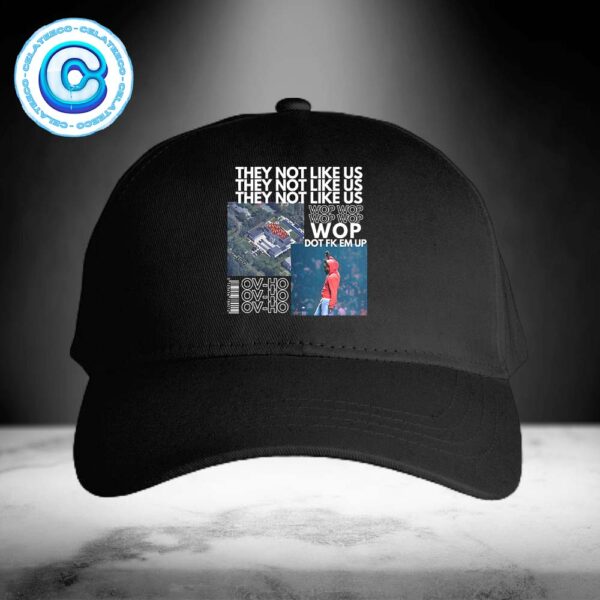 Kendrick Lamar News Music They Not Like Us OV-HO Dot Fk Em Up Classic Cap Hat Snapback