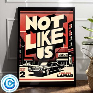 Kendrick Lamar Not Like Us Poster Muisc New Wall Decor Poster Canvas