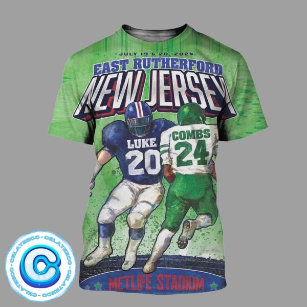 Luke Combs Live Show Concert On July 19th-20th 2024 At MetLife Stadium East Rutherford NJ All Over Print Shirt