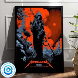 Metallica M72 World Tour Concert For The Show Music At Spain Estadio Civitas Metropolitano On July 12th And 14th 2024 Wall Decor Poster Canvas