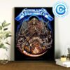 Metallica M72 Celebrating 40 Years Of Ride The Lightning For Whom The Bell Tolls Wall Decor Poster Canvas